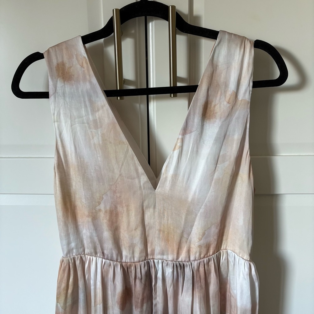 H&M Elegant pink beige Sleeveless Maxi Dress - Picture 5 of 8